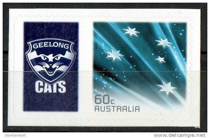 Australia 2011 Geelong Cats Football Club Left With 60c Blue Southern Cross Self-adhesive MNH - Mint Stamps