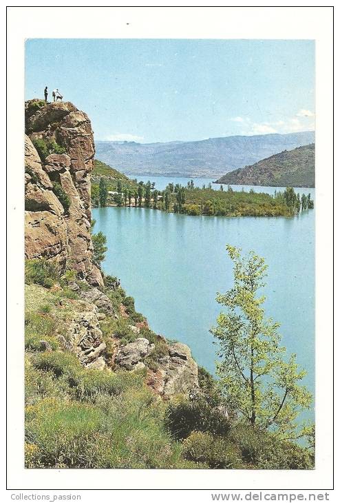 Cp, Espagne, Pirineis De Lerida El Pallars, Lac De St-Antoine Et Camping Gaset Au Fond - Lérida