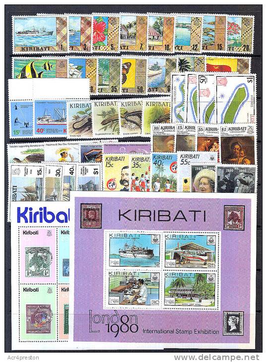 O0003 Kiribati, TO CLEAR, Small Selection Of Sets Mnh (CV = &pound;40+) - Kiribati (1979-...)