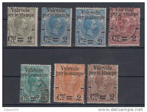 Italy Mi#61/66 1890 MH,USED - Ongebruikt