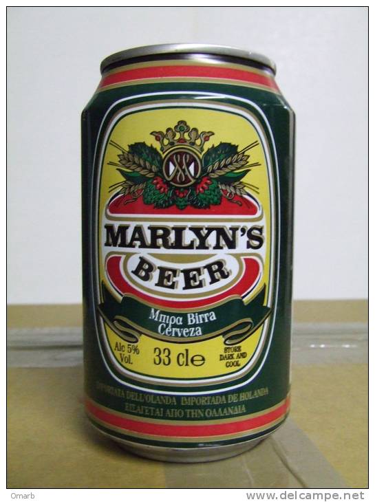 Alt123 Lattina Birra, Boite Biere, Can Beer, Lata Cerveza, Marlyn´s, 33cl, Holland, Olanda, Nederland, 2000 - Blikken