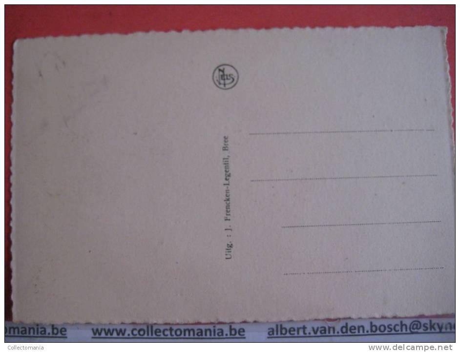 5 postkaarten Bree  Gerdingenstraat, Vrijhof, Kanaal, Boonenput, Vrijthof