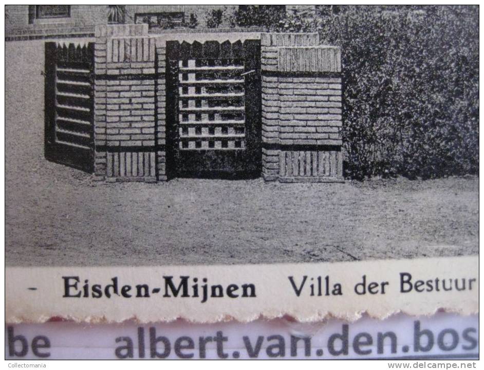 6 postkaarten Eisden  St.Barbe Een welgekend huis, Groeten uit Eysden, Eisden mijnen, St.Barbe ingang v h dorp, etc...