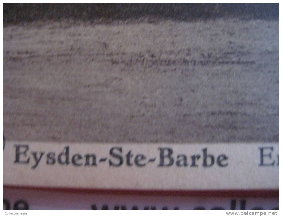 6 postkaarten Eisden  St.Barbara metaal en spoorwerken, vue de la nouvelle cité, Werkmanshuizen,Groten uit, ..