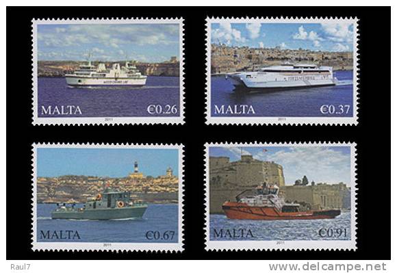 MALTA 2011 - Bateaux Modernes - 4v Neufs // Mnh - Malta