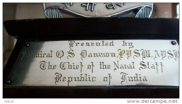 TROPHEE Argent ADMIRAL O.S.DAWSON CHEF D’ETAT MAJOR DE LA MARINE INDIENNE  (01 Mar. 1982 30 Nov. 1984) - Other & Unclassified