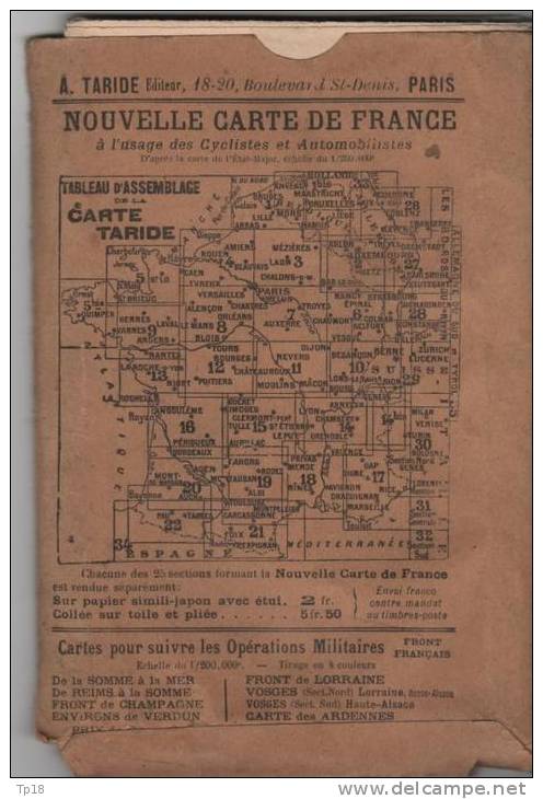 Carte Routiere TARIDEnumero 2 Nord Est De La France - Roadmaps