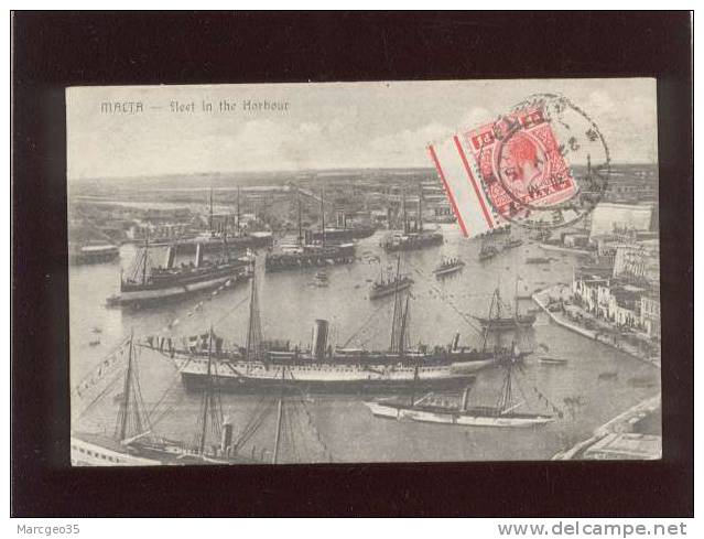 Malte Malta Fleet In The Harbour Pas D'édit. Timbre Avec Bord De Feuille  Stamp - Malta