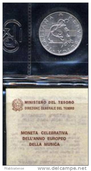 1985 - Italia 500 Lire Musica   ------ - Herdenking