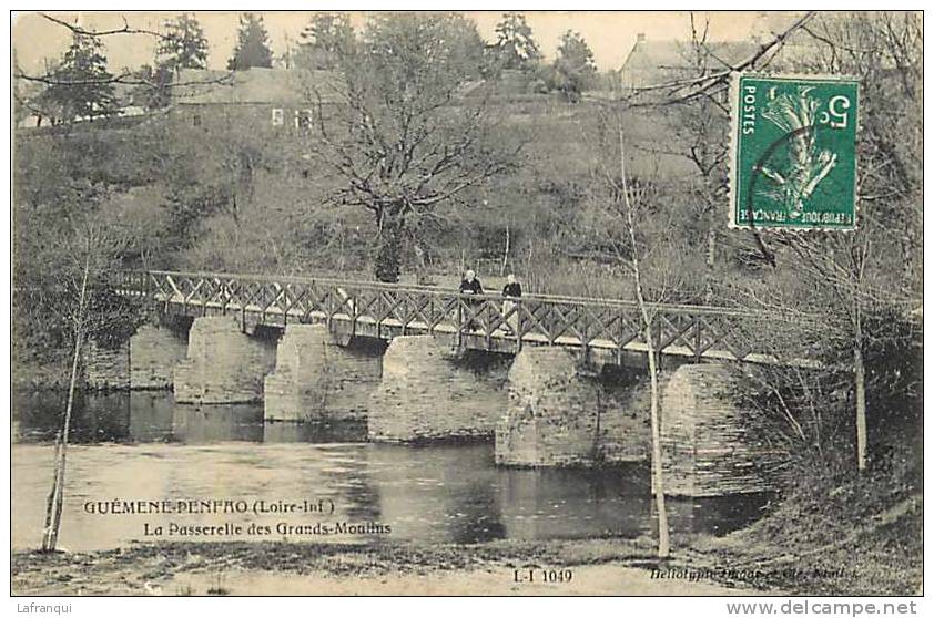 Loire Atlantique -ref A250- Guemene Penfao -la Passerelle Des Grands Moulins - Carte Bon Etat - - Guémené-Penfao