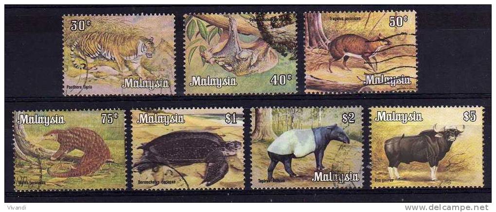 Malaysia - 1979 - Wildlife (Part Set, With Watermark) - Used - Malaysia (1964-...)