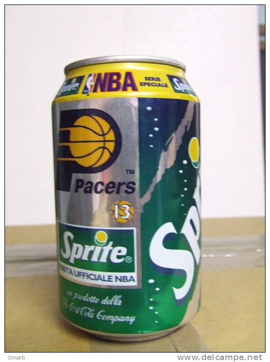 Alt141 Lattina Bibita, Boite Boisson, Can Drink, Lata Bebida, 33cl Sprite, Coca Cola, Serie Speciale NBA, N.13 Pacers - Cannettes