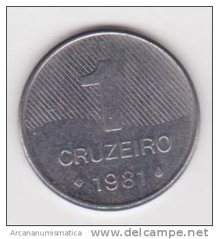 BRASIL  1 CRUZEIRO  1.981  Acero  KM#590  SC/UNC     DL-10.194 - Brésil