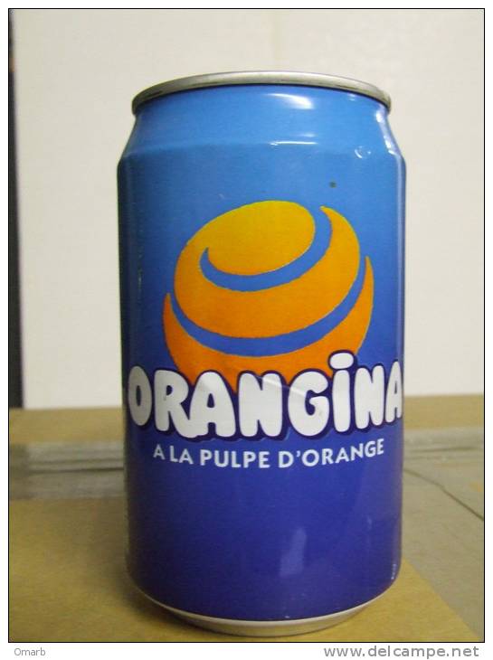 Alt149 Lattina Bibita, Boite Boisson, Can Drink, Lata Bebida, 33cl, Orangina, Orange Juice, France 1996 - Blikken