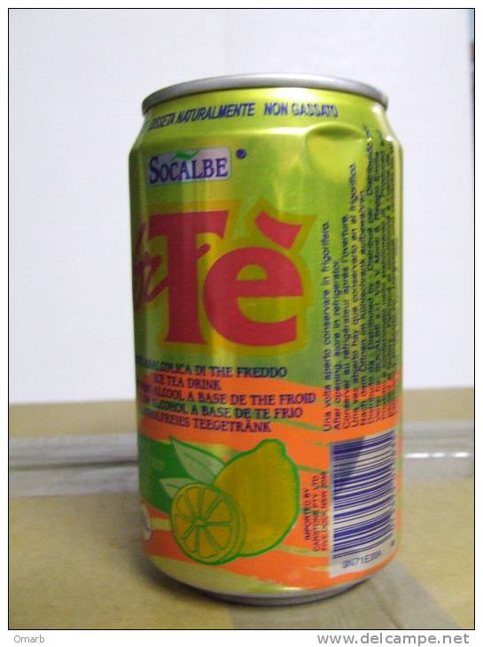 Alt150 Lattina Bibita, Boite Boisson, Can Drink, Lata Bebida, 33cl, For Tè Socalbe, Ice Tea Drink, Italia 1999 - Cans