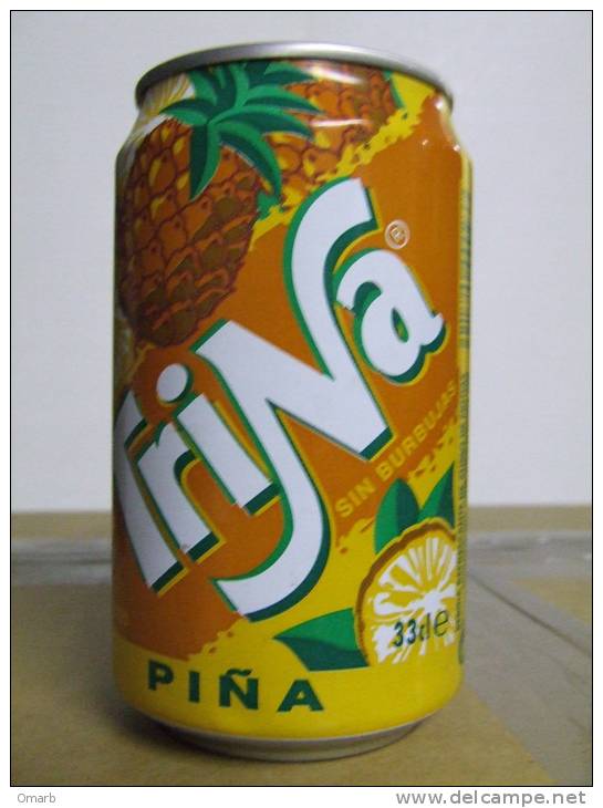 Alt151 Lattina Bibita, Boite Boisson, Can Drink, Lata Bebida, 33cl, Trina, Zumo De Pina, Ananas, Spagna Espana 1999 - Dosen