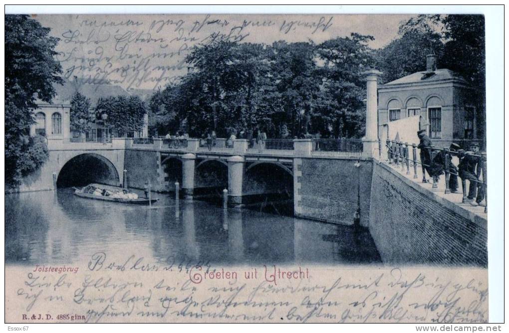 Ak / Groeten Uit Utrecht - Tolsteegbrug / Gel .1904 - Utrecht