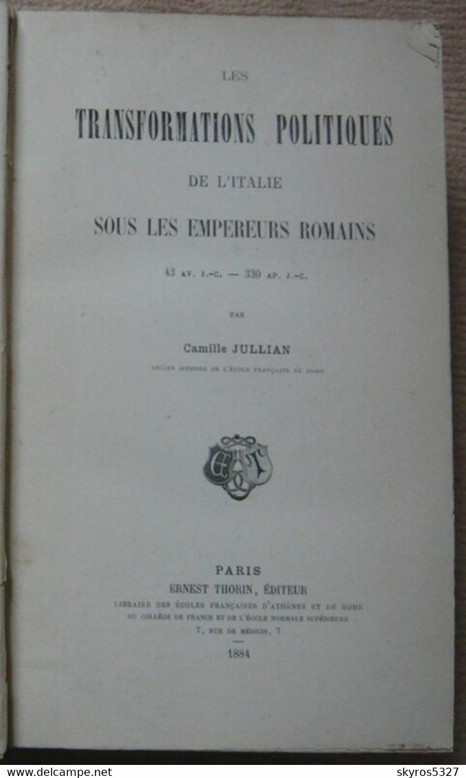 Mélanges D'histoire Et D'archéologie - Tome IX - Antiquité - Informatik