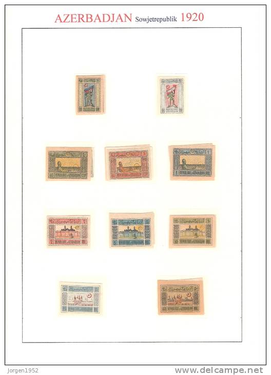 SLIGHTLY FROM  # 1919-23 FROM 1992-2011 99% COMPLETE MICHEL PRICE OF 3.000 EURO IS ONLY 99 SCAN - Azerbaïjan