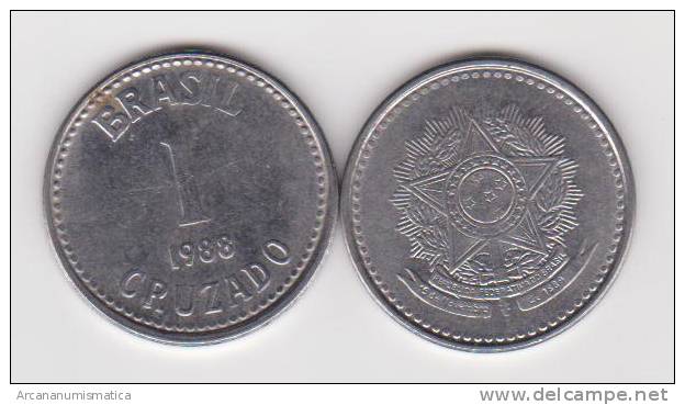 BRASIL  1 CRUZADO  1.988  Acero  KM#605    SC/UNC     DL-10.198 - Brazilië