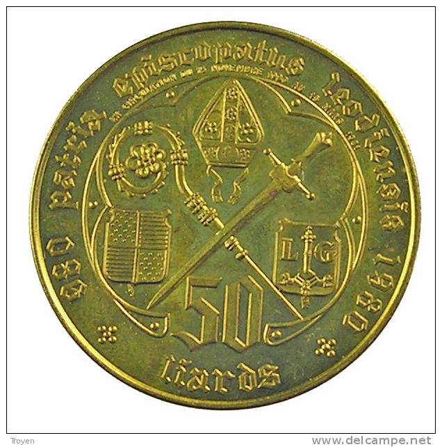 Belgique - Couvin - Jeton De 50 Liards - 1980 - Sup - Tokens Of Communes