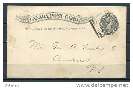 Canada 1895 Postal Statioanary Card - 1860-1899 Regno Di Victoria