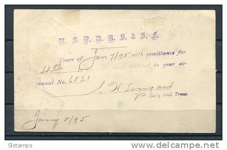 Canada 1895 Postal Statioanary Card - 1860-1899 Regering Van Victoria