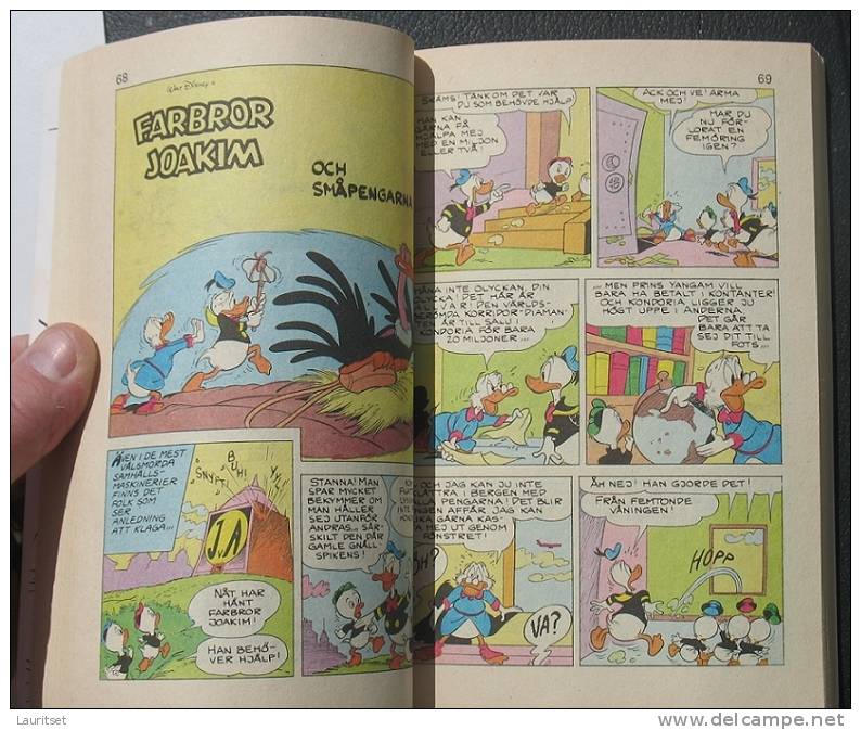 WALT DISNEY Donald Duck In Swedish 1990 = 256 Pages - Comics & Manga (andere Sprachen)