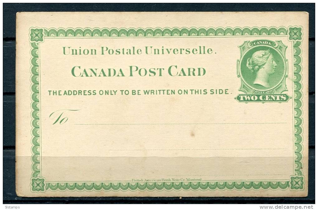 Canada 1877 Postal Statioanary Card Unused - 1860-1899 Victoria