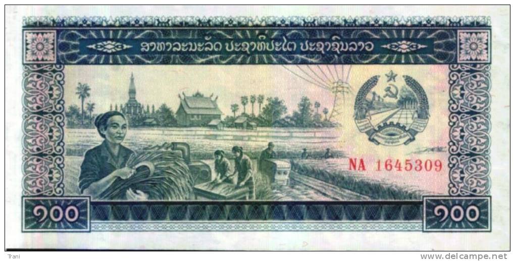 BANCONOTA DEL LAOS - 100 KIP - Laos