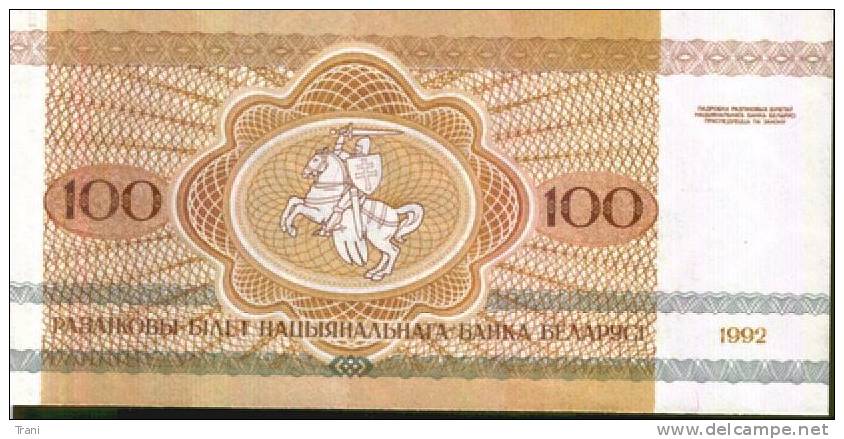 BANCONOTA DEL BELARUS - 100 RUBLEI - Wit-Rusland