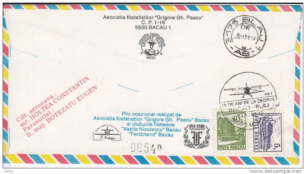 Romania 1993 Airmail - Storia Postale