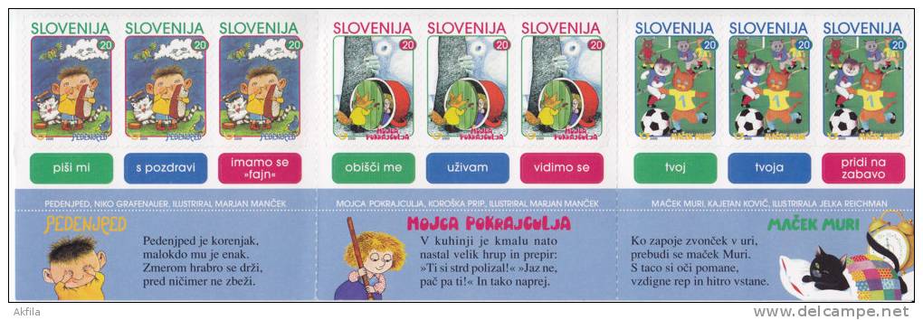 416. Slovenia, 2000, Kids, Booklet, MNH - Slowenien