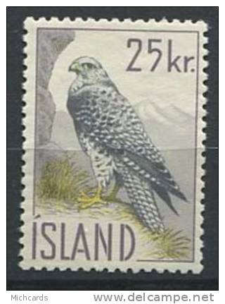 ISLANDE 1960 - Oiseau - Neuf, Trace De Charniere (Yvert 298) - Ongebruikt