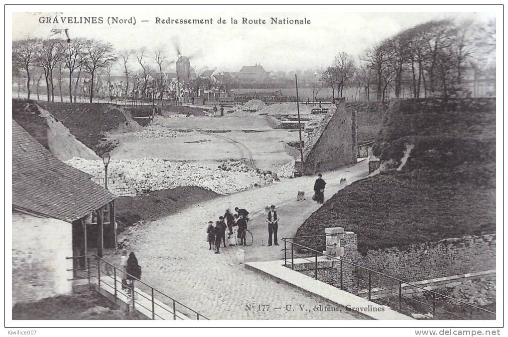 Gravelines   Redressement   De La Route Nationale Pres De Loon Plage Petit Fort  Philippe  Dunkerque Calais - Gravelines