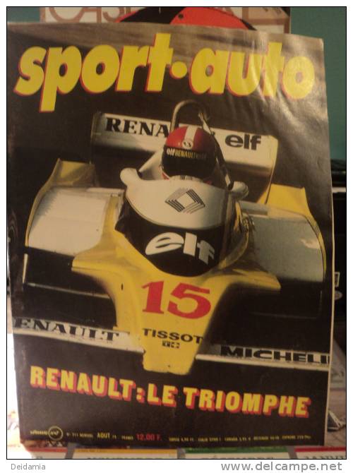 SPORT AUTO N°211 D AOUT 1979. LE TRIOPHE DE RENAULT - Car Racing - F1