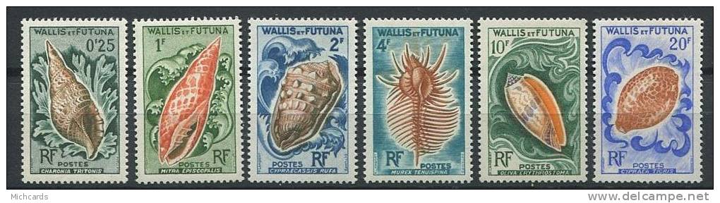 WALLIS Et FUTUNA 1962 - Coquillage - Neuf, Legere Trace De Charniere (Yvert 162/67) - Unused Stamps