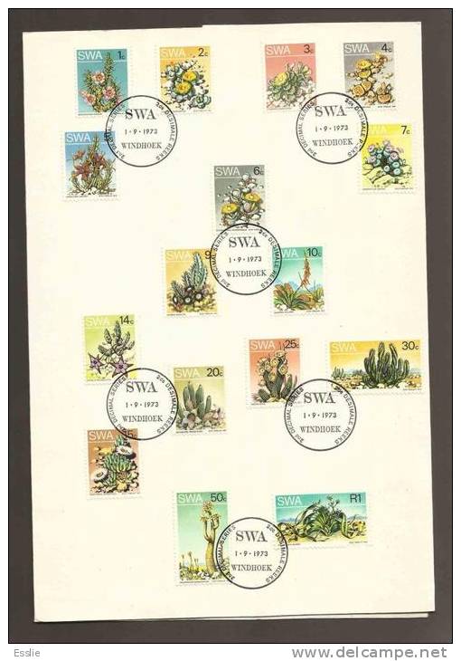 South West Africa - 1973 - Second Decimal Definitive - Succulents - FDC - Cactusses