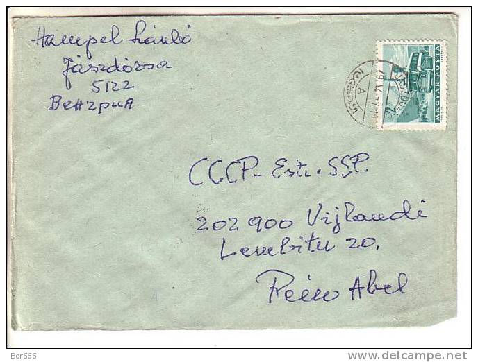 GOOD HUNGARY Postal Cover To ESTONIA 1979 - Good Stamped: Bus - Lettres & Documents