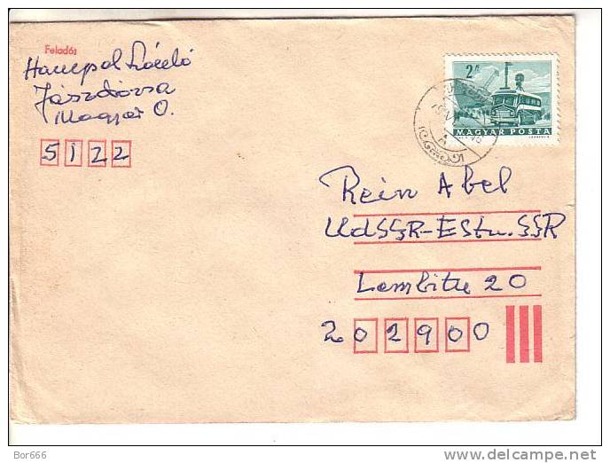 GOOD HUNGARY Postal Cover To ESTONIA 1979 - Good Stamped: Bus - Covers & Documents