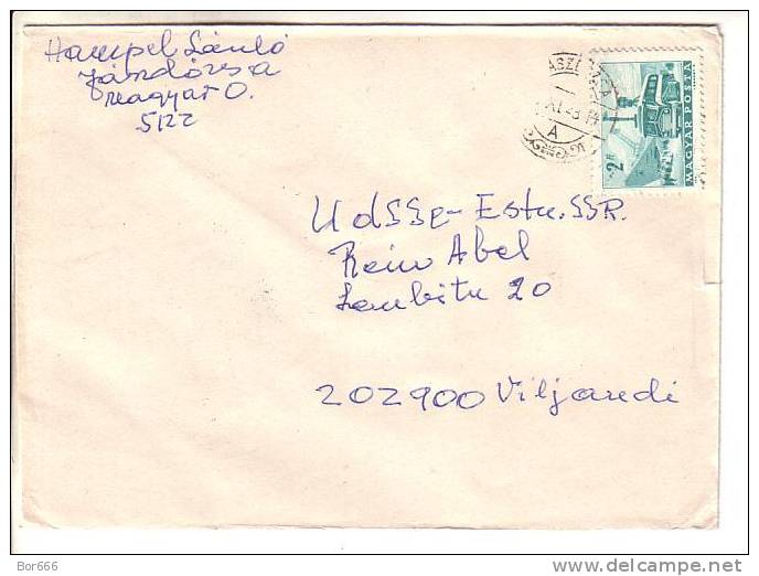 GOOD HUNGARY Postal Cover To ESTONIA 1978 - Good Stamped: Bus - Brieven En Documenten