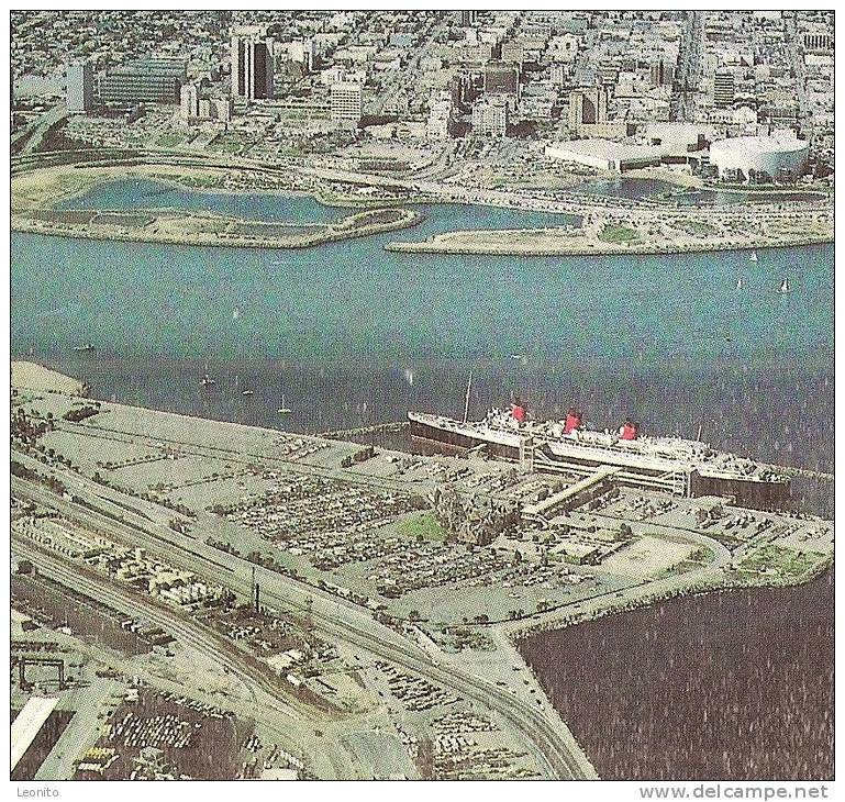 LONG BEACH California U.S. Grand Prix Run On City Streets Ship Queen Mary 1979 - Long Beach