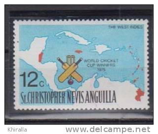 EUROPE  GRANDE BRETAGNE  COLONIES   St. CHRISTOPHER  1976   N° 338   COTE  1.50  EUROS     ( 943) - St.Christopher, Nevis En Anguilla (...-1980)