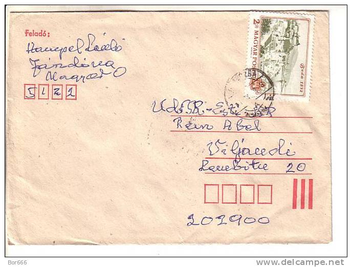 GOOD HUNGARY Postal Cover To ESTONIA 1979 - Good Stamped: Buda - Lettres & Documents