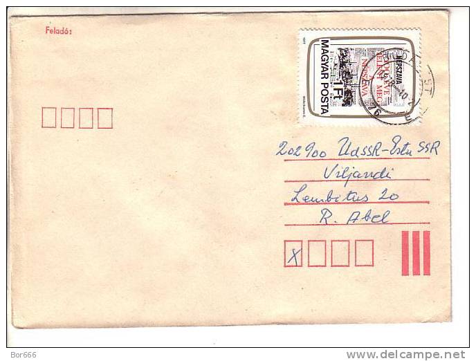 GOOD HUNGARY Postal Cover To ESTONIA 1978 - Good Stamped: Newspaper - Brieven En Documenten