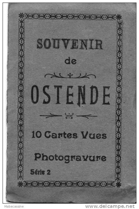 Belgique Carnet Souvenir Oostende De 10 Cartes Vues Voir Scans - Oostende