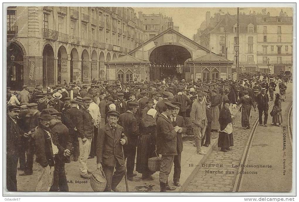 DIEPPE (76) - LA POISSONNERIE - MARCHE AUX POISSONS - Dieppe