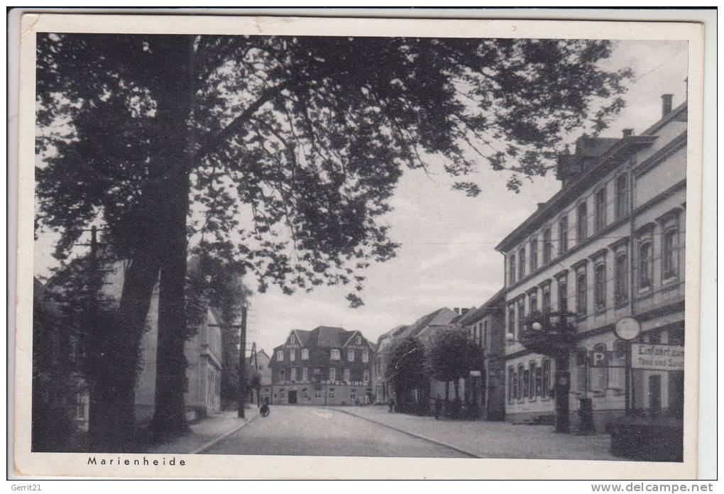 5277 MARIENHEIDE, Strassenansicht 1944, Kleine Eck- & Randmängel, Feldpost 2.Weltkrieg - Marienheide