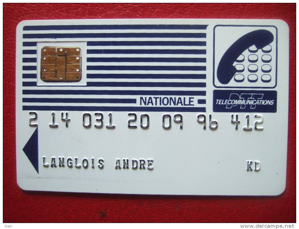 CARTES PASTEL - NATIONALE - PUCE SC1 - Impression SERIGRAPHIE - 15 N° Noirs - Recto N° 000029 - Rare - -  Schede Di Tipo Pastel   