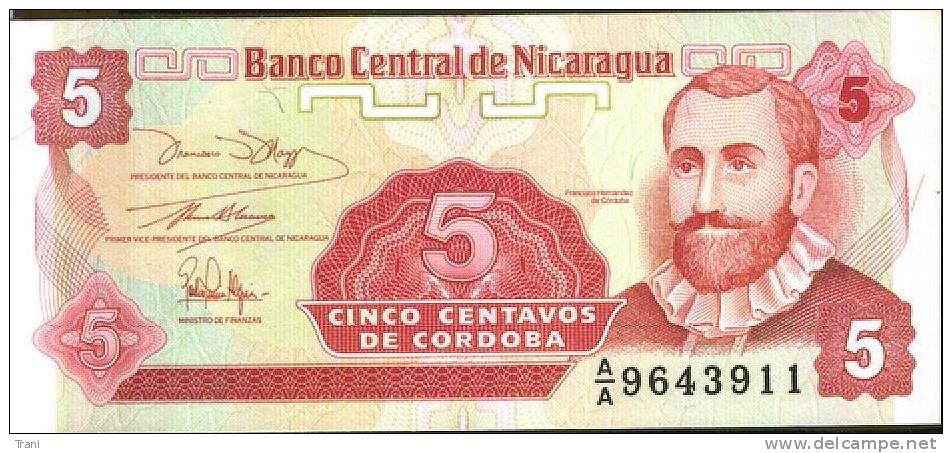 BANCONOTA DEL NICARAGUA -  5 CENTAVOS - Nicaragua